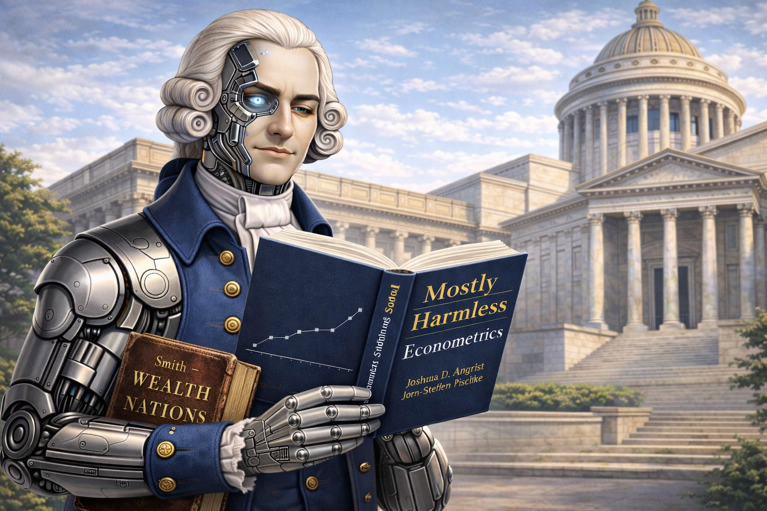Cyborg Adam Smith reading Mostly Harmless Econometrics